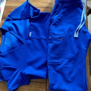 Barry worn FIGS scrub set